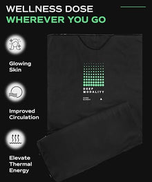 Deep Modality Professional Mineral Edition v1 Infrared Sauna Blanket - Home Sauna for Athletes - Portable Sauna - Far Infrared Sauna - 9 Level Heat Control