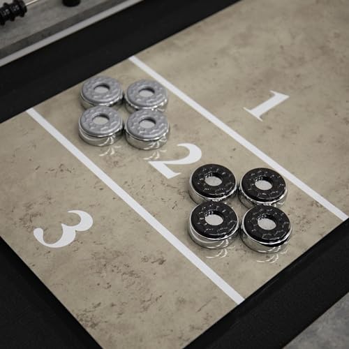 American Legend Stonebridge 9’ LED Light Up Shuffleboard Table with Bowling Stonebridge