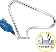 Pool Handrail Handle Grab Rails Swimming Stainless Steel Pool Railing, 39"x31.9" Humanized Swimming Pool Handrail with Complete Mounting Accessories