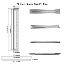 Stanbroil 72 by 6-Inch Linear Gas Fire Pit Burner Pan