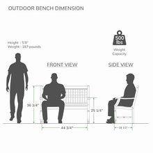 Cambridge Casual Texas 4-Foot Teak Wood Outdoor Garden Bench for Patio Furniture, Weather-Resistant, Stylish and Durable Seating