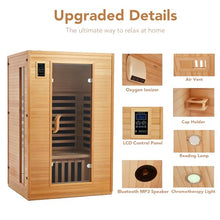 Garvee 2024 Upgrade 2 Person Infrared Sauna Wood