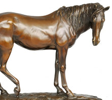 FENGSHUI-CAISHEN Pure Copper Horse Statue Brown