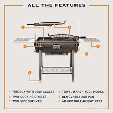 Oklahoma Joe's Firecraft Series Modular Open Fire Barrel Charcoal Grill with 480 sq. in. Cooking Area in Black