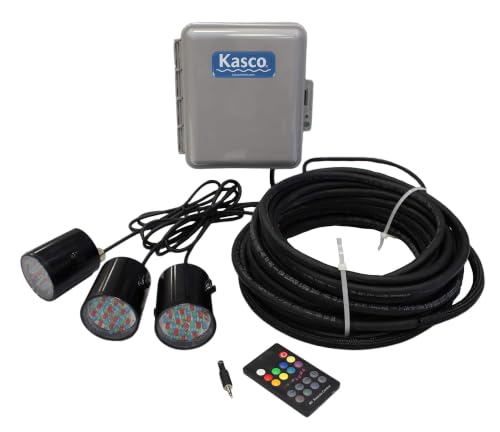 Kasco 1HP J Series Fountain w/ RGBC5 LED Lights, 120V, 100ft Power Cord