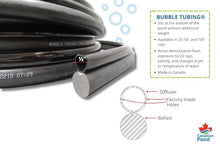 BUBBLE TUBING Fine Bubble Self-Sinking Diffuser Airline Black 100'
