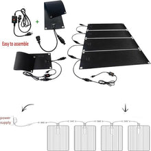 iumLeap Heated Snow Melting Mat - Winter Ice Melt Solutions for Stairs, Steps, and Doorways, 10x30inch-4 Pieces