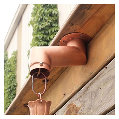 GVBNOTT Rain Chain, Rain Chains for Downspouts Japanese Style Water Guide Eaves Falling Gutter Functional and Decorative Replacement for for Exterior Gutters，Q
