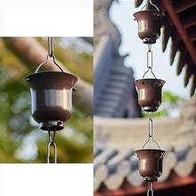 OGMOYT Aluminium Rain Chain for Courtyard Temple, Roof Gutter Down Spout Outdoor Garden Decorative Chain
