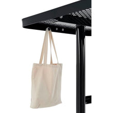 Global Industrial 8'L Rectangular Steel Dining Table, Expanded Metal, Black