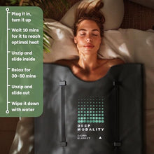 Deep Modality Pro M3 - Infrared Sauna Blanket | Detox, Wellbeing & Recovery | Highest Grade Materials + Jade & Tourmaline for Enhanced Therapy, Adjustable Temp 77-176°F, 6ft x 3ft (Mineral Edition)