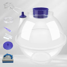 nLn Hope Balloon Stuffer Machine Kit with Pump Expander and Flower Tube Purple Transparent