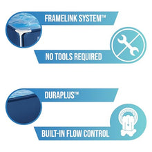 Bestway 9ft x 6.7ft x 26in Steel Pro Above Ground Pool, Metal Frame