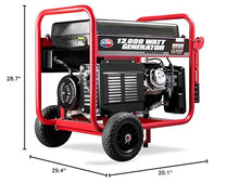 12,000 Watt Generator Gasoline Powered, JD Engine Electric Start Portable Wheel Kit