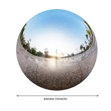 VRFTGHYJU Mirror Finish Gazing Ball - Hollow Reflective Garden Ornament Sphere, Indoor Outdoor Decorative Garden Ball for Home & Yard Decorations(51mm*3)