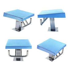 HJGJYWLQ Stainless Steel Diving Starting Block, One Step Diving Board with Anti-Slip Platform for Swim Competitions and Training, Pool Jumping Platform for Indoor and Outdoor Use Standard