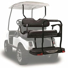 MADJAX Genesis 300 Aluminum Golf Cart Rear Flip Seat Kit for Club Car DS Black