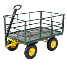 Garden Dump Cart Heavy Duty Wagon with Removable Sides