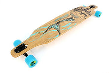 Inspiration Longboards Bamboo Composite BIGBOY Longboard Complete Black and Teal