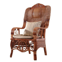 GZQHOI Accent Chair Vintage Rattan Lounge Chair, Rattan Chair,Outdoor Rattan Chairs,Rattan Patio Armchair for Bedroom, Reading, Lounge, Balcony