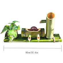 Garden Water Feature Bird Bath Feng Shui Bamboo Fountain Can Decorate Your Zen Garden,Home and Office Make It Look Particularly Interesting,15(95Cm/37.4In)