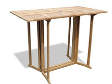 Windsor's Premium Grade A Teak Bimini 59 x 31 in. Rectangular Dropleaf Counter Table,Use with 1 Leaf Up or 2, Makes 2 Different Tables,World's Best Outdoor Furniture,Teak Lasts A Lifetime. Assembled