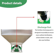 DINENOVATE Electric Broadcast Spreader 42.3gal ATV Stainless Steel Tractor Front Mount Fertilizer Spreader 12V 150W Horizontal Motor for Pasture, Lawn, Farmland