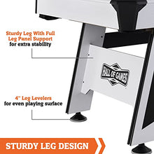 Hall of Games Arcade Drop Pocket Table with Pool Ball and Cue Stick Set White/Black