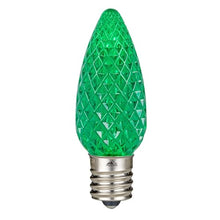 Novelty Lights 500CT Case C9 LED Faceted Ultra Bright Dimmable Outdoor Christmas Light Replacement Bulbs Decorative LED Bulbs LED Christmas Lights, C9 Christmas Lights C9 LED Bulbs (Green)