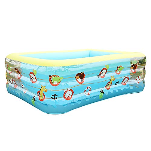 Rsmmpqa Inflatable Swimming Pool Inflated Tubs with Electric Air Pump Inflator Folding Adult Bath Tubs Backyard Water Party