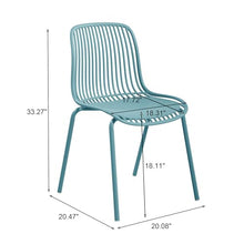 Christopher Knight Home Eldred Outdoor Bistro Set, 3-Piece Bistro Table and Chair Set of 2, Patio Furniture Set with Iron Frame, Outdoor Metal Bistro Dining Set, Poolside/Garden Cafeteria, Sky Blue
