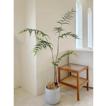 Plants Artificial Fern Bonsai Simulation Greenery Indoor Decoration Ornaments Potted Plants with Pots Outdoors