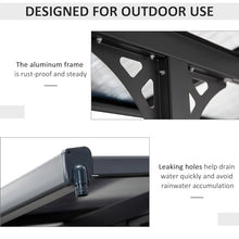 Outsunny 16.5' x 10' Outdoor Polycarbonate Pergola Gray