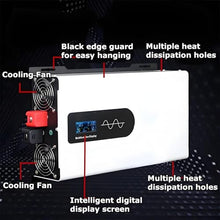 LMYYDES 5000W/8000W/10000W/12000W Pure Sine Wave Power inversor Solar 12V/24V/48V/60V/72V to 110V/220V AC, LCD Display, for Home Solar RV Truck Car 12000W-48Vto110V
