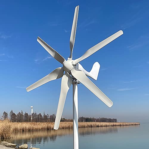 NINILADY 600w Wind Turbine 12v 24v 48v Axis 3 Phase AC Wind Generator Kit with MPPT Controller Free Power Energy for Home Farm Street Lamps Windmill (12V with MPPT Controller)
