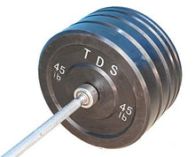 TDS 300 lb Olympic Weight Set with Rubber Bumper Plates, Iron Plates, and Olympic Bar