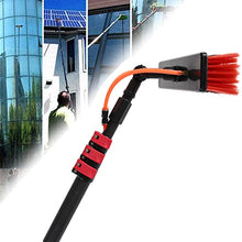 SHENUZ Water Fed Pole Kit Window Cleaning Pole Water Fed Telescopic Brush/Cleaning Photovoltaic and Solar Panels, Solar Panel Cleaning System,24FT/7.2M