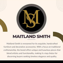 Maitland-Smith Miniature Chippendale Chairs Ornament Brass & Leather Multicolor