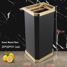 Ashtray Trash Can Stainless Steel Vertical Floor-mounted Ash Column Hotel Lobby Shopping Mall Elevator Entrance Ashtray Square Outdoor Trash Can Standing Ashtray Outdoor for Patio ( Color : D )