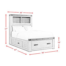 Picket House Furnishings Montauk Twin Platform Storage Bed Black