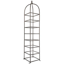 H Potter 8.5 Foot Iron Garden Obelisk Trellis | Heavy-Duty Ornamental Metal Landscape Hardscape for Climbing Plants | Large Handcrafted Vertical Yard Art - Model GAR470L