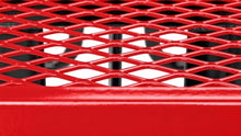 Barco Products SuperSaver Commercial Rectangular Picnic Table, 6 ft Seats 6, Red Thermoplastic-Coated Expanded Metal, 1-5/8 in. Umbrella Hole, Portable or Surface Mount, 10-Year Guarantee
