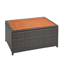 Excellerations Outdoor Wicker Storage Table - 13.5"