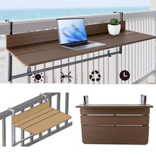 Balcony railing bar table, balcony folding wall table, Upgraded balcony table outdoor patio bar table, Multifunctional railing hanging table, balcony accessories apartment(W37xL100CM/W14.6xL39.3IN)