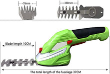 AMYYTL 3.6V Cordless Grass Shear, 2-in-1 ELD Hedge Trimmer, Small Electric with 2000Mah Lithium Ion Battery/Charger, Used for Pruning Plants Or Lawn Cultivation