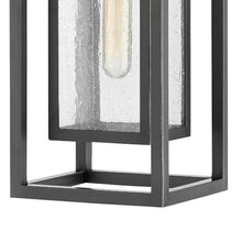 Hinkley Republic Medium Hanging Outdoor Lantern, Low Voltage, LED Included, Composite, Clear Seedy Glass Panes, Anti-Fading Finish, Oil Rubbed Bronze Finish