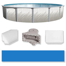 Puri Tech 18'x52 Lakeview Above Ground Swimming Pool Set with Liner, Skimmer, Liner Pad, and Pool Cove for Replacement Backyard Swimming Pool Setup
