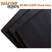 HALF OFF PONDS 25 ft. x 100 ft. 20-Mil LLDPE Pond Liner Black