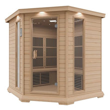 SteamSpa Infrared Hemlock Sauna Room with LED Control & Bluetooth