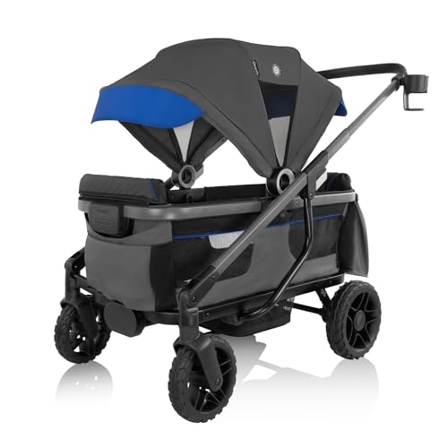 Evenflo Shyft Rideshare All-Terrain Stroller Wagon Electric Blue